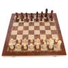 3 in 1 Wooden Chess Checkers Set Portable Chess Checkers Game Set with Wooden Folding Board for Kids Adults view 4