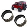 2PCS 1.9in Beadlock Wheel Rings with Hole Tire Lock Ring Replacement for Axial SCX10 II 90046 1:10 RC Crawler (Black) view 3