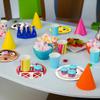 OUSHISS Farm Animal Shaped Disposable Plates, Cock Pig Cow Sheep Barn Farm Shower Birthday Plates Sever 60 Guest view 3