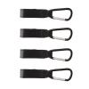 4 Pcs Black Stroller Hooks with Outdoor Hanging Buckle for Hanging Bags view 1