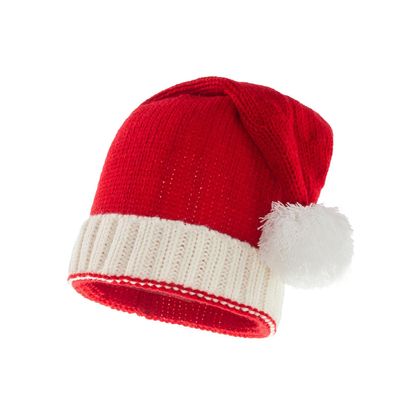 FACELESS Red and White Knit Santa Hats,Knitted Christmas hat (adult)