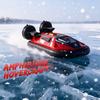 Ssccgym Remote Control Boat Hovercraft for 14Y+ Boys Beginners RC Amphibious Watercraft 15km/h Dual Motors Walking on Ice-Land Pools Lakes 4WD Full Functions RC Sail 34CM view 2