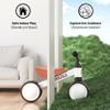 BEKILOLE Baby Balance Bike with Light Up Wheels | Toys for 1 Year Old Boy | 1st Birthday Gift for One Year Old Boy & Girl | 12-36 Month Toddler Bike - White & Brown view 3