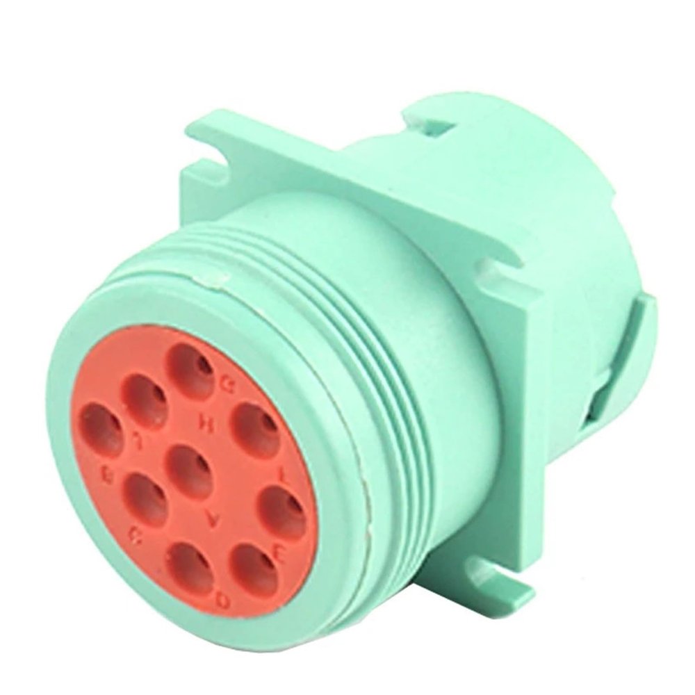Chunsu 1/2/Sets 9 Pin HD10 Connector Plug Non Threaded Rear Ln Line HD10-9-1939P-P080 HD16-9-1939 J1939(9p Male,2 Sets)