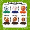12pcs Sports Themed Birthday Party Decorations Sports Table Honeycomb Centerpieces Football Basketball Baseball Soccer Table Centerpieces Boy's Birthday Party Sports Themed Desktop Decoration view 2
