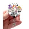 Hocus POKE Us Acrylic, Halloween Nurse Badge, Retractable Badge Reel With Swivel Clip and Extra-Long 34 inch cord - Badge Holder, Funny Nurse Badge, Hocus Pocus view 1