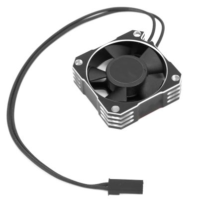 35mm Motor Cooling Fan, Small Size Light Weight, Aluminum Plastic Material, Suitable for 1/10 1/8 1/12 RC Car Sensored Brushless Motor (Silver)
