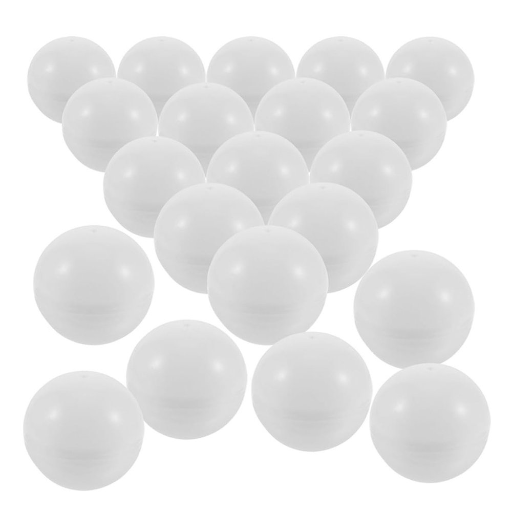 MUSISALY 30pcs Lottery Balls Small Hollow Raffle Balls for Bingo Games Openable Candy Reusable Sphere