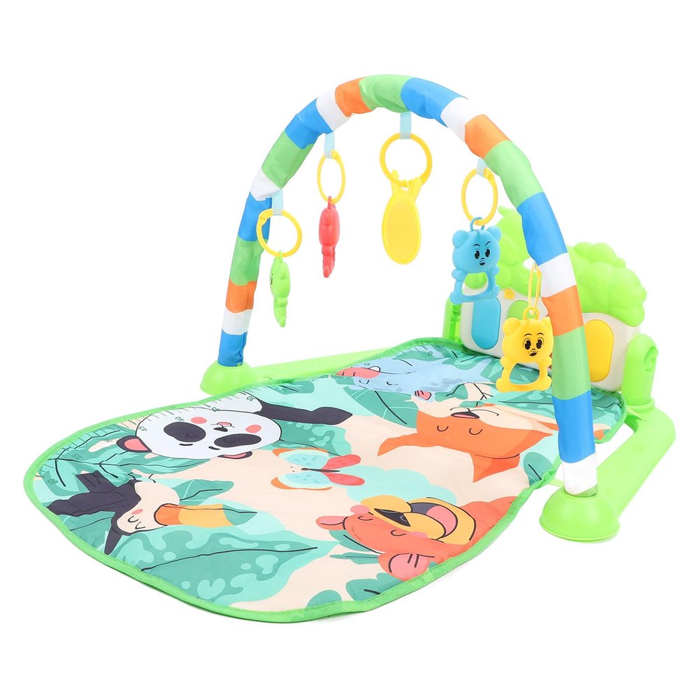 Baby Kick Piano Mat 5 Play Mode Soft Educational Folding Sensory Toy Kick Piano Gym Learning Toy for Newborn Toddler