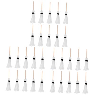 ifundom Sets Halloween Mini Broomstick DIY Decor Craft Boys and Girls Toy Miniature Witch Broomstick Decor Pcs