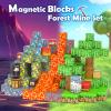 Soyee Magnetic Blocks - Build Mine Magnet World Forest Mine Set Magnet Building Blocks Kids Toys for 3+ Year Old Boys & Girls 1'' Magnetic Cubes STEM Sensory Building Toys Kids Game Xmas Gifts view 2