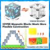 Soyee Magnetic Blocks - Build Mine Magnet World Forest Mine Set Magnet Building Blocks Kids Toys for 3+ Year Old Boys & Girls 1'' Magnetic Cubes STEM Sensory Building Toys Kids Game Xmas Gifts view 4
