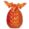 AUMEILLER 3D Printed Flying Dragon Egg,Crystal Dragon Fidget Toy in Egg,Executive Desk Toys-Laser Red view 1