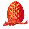 AUMEILLER 3D Printed Flying Dragon Egg,Crystal Dragon Fidget Toy in Egg,Executive Desk Toys-Laser Red view 2
