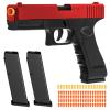 Soft Bullet Toy Gun - Semi-Automatic Mode, Realistic Shell Ejecting Toy Guns, Birthday Gift (Red & Black) view 1