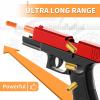 Soft Bullet Toy Gun - Semi-Automatic Mode, Realistic Shell Ejecting Toy Guns, Birthday Gift (Red & Black) view 4
