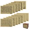 13Pcs 10,000 Money Saving Challenge Strategy Sheets, 10k Savings Track Charts, Digital Charts for Wooden Box Piggy Bank Cash-Box Supplies view 1