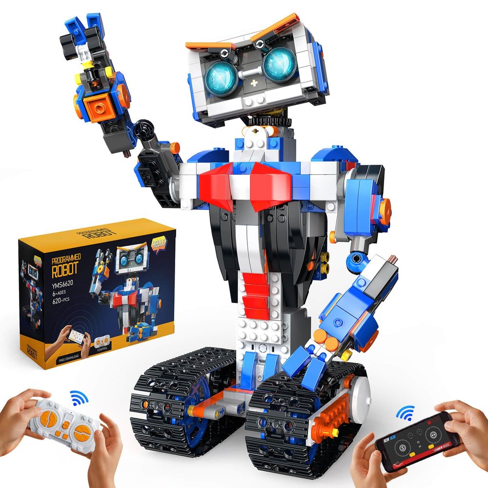 PIKARO Robot Robotics for Kids Ages 8-12 Boys Girls with App & Remote Control, stem Toys for Boys Age 8-13, Build Your Own Robot STEM Building Sets Toys, Birthday (623 PCS)