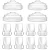 8Pcs Duckbill Valves and 4Pcs Silicone Diaphragm Compatible with Momcozy M5, Replacement M5 Pump Parts Accessories Made by Tbuymax, Not Original Momcozy Pump Parts view 1
