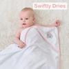 Viviland Baby Towels and Baby Wash Cloths Set Hooded Baby Towels Baby Wipes Absorbent Bath Face Towels Burp Cloths or Face Towels for Girl Boy 6-Pack Size 28 x 28 Inch(Elephant Flower) view 4