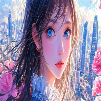 Cartoon Woman Paint by Numbers Kit for Adults, Paint by Numbers Kit for Adults Beginner, DIY Acrylic Watercolor Oil Paint by Number, Canvas Painting Kits for Gifts Home Wall Decor 8x16 inch R-6866