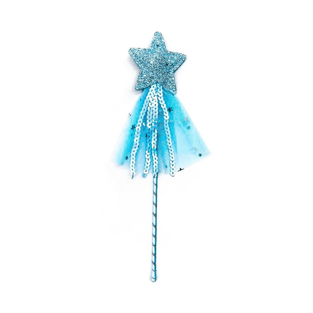 LSCQEUSN Girl Pink Sequins Five-Pointed Star Fairy Wand Magic Wand Holiday Party Cosplay Props