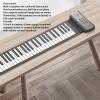 61 Keys Portable Piano, Environmental Silicone Keyboard, Rechargeable, Built in Speakers, Roll Up Piano Keyboard with 16 Tones 6 Demo S, Recording Playback, for Beginners, Children view 4