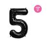 100% LIKED- 40 Black Five|Black & White Smiley Face Latex |Checkered Foil for Birthday Decorations, Smiley Face Party Deco, Baby Shower,3rd Birthday Party Supplies view 3