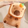 Acgtrick Cute Capybara Plush Soft Capybara Stuffed Animal with Bread Kawaii Capybara plushie with Orange Capybara Plush Toys Hugging Gifts for Kids Girls Boys 12 inch view 2