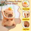 Acgtrick Cute Capybara Plush Soft Capybara Stuffed Animal with Bread Kawaii Capybara plushie with Orange Capybara Plush Toys Hugging Gifts for Kids Girls Boys 12 inch view 4