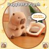 Acgtrick Cute Capybara Plush Soft Capybara Stuffed Animal with Bread Kawaii Capybara Doll Pillow Capybara Plushie Gifts for Kids Boys Girls 12 inch view 2