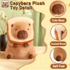 Acgtrick Cute Capybara Plush Soft Capybara Stuffed Animal with Bread Kawaii Capybara Doll Pillow Capybara Plushie Gifts for Kids Boys Girls 12 inch view 4