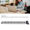 88 Key Roll Up Piano, Foldable Hand Roll Piano Keyboard with LED Display, Rechargeable 128 Tones Rhythms, with LED Display MIDI Function for Kids Beginners, Built in Speakers view 3