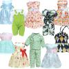 MCZQXW 10 Sets Fashion Doll Clothes and Accessories for 18 Inch Girl Doll, 17 Pcs American Doll Clothing, Dresses, Outfits view 1