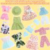 MCZQXW 10 Sets Fashion Doll Clothes and Accessories for 18 Inch Girl Doll, 17 Pcs American Doll Clothing, Dresses, Outfits view 2