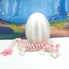 3D Printed Dragon with Dragon Egg, Articulated Dragon, 12" Pink and White Cherry Blossom Dragon, Fidget ADHD Autism Toy, Desk Toy D017- PNK-CLS view 2