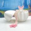 3D Printed Dragon with Dragon Egg, Articulated Dragon, 12" Pink and White Cherry Blossom Dragon, Fidget ADHD Autism Toy, Desk Toy D017- PNK-CLS view 4