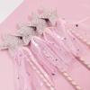LSCQEUSN Girl Pink Sequins Five-Pointed Star Fairy Wand Magic Wand Holiday Party Cosplay Props view 2