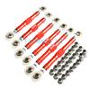 GTBRacing CNC Aluminum 7075-T6 Front Rear Steering Turnbuckle Tie Rod Set for 1/5 RC Car Losi DBXL-E 2.0 DBXL 2.0 Upgrade Part (Front Rear Steering Turnbuckle Red) view 1