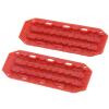 2pcs Upgrade Plastic Recovery Ramps Boards, Bridge Effortlessly Conquer Obstacles RC Car, for Axial RC Crawlers,with Exquisite Appearance, Small Size Simulation Details, (Red) view 3