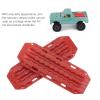 2pcs Upgrade Plastic Recovery Ramps Boards, Bridge Effortlessly Conquer Obstacles RC Car, for Axial RC Crawlers,with Exquisite Appearance, Small Size Simulation Details, (Red) view 4