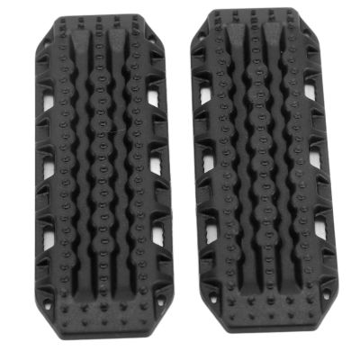 2pcs Upgrade Plastic Recovery Ramps Boards, Bridge Effortlessly Conquer Obstacles RC Car, for Axial RC Crawlers,with Exquisite Appearance, Small Size Simulation Details, (Black)