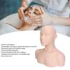 Mannequin Head with Shoulder PVC Makeup Mannequin Head for Wig Hat Display Eyelash Extensions view 3