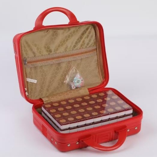 36# Guangdong Red Mahjong Set with Soft Pouch