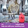 Monster Gas 13L Helium Tank For Balloons At Home, 14.9 cu.ft Balloon Helium Tank Up To 50 Latex Balloons, Small Helium Tanks view 4