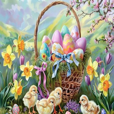 1000 Adult Puzzles, Easter Eggs, Providing Stunning Bright Colors for Puzzle Enthusiasts
