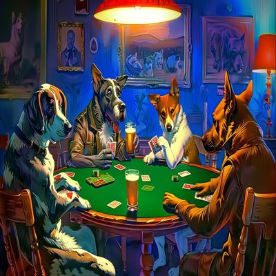 1000 Adult Puzzle Pieces, Dog On The Gambling Table, Adult Family Puzzle Pieces, Home Decoration Birthday Party Gifts
