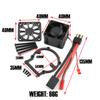 Aluminum RC Motor Heatsink w/Cooling Fan Upgrades Part for 1/8 4WD Sledge 95076-4 RC Monster Truck (Red) view 2