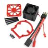 Aluminum RC Motor Heatsink w/Cooling Fan Upgrades Part for 1/8 4WD Sledge 95076-4 RC Monster Truck (Red) view 4