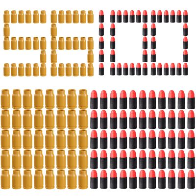 EVA Foam Bullets, Toy Bulle Ammo Refill Kit with 100 Soft Bullets + 56 Shells, Soft Bullet Toy Gun Educational Model Toy Accessories